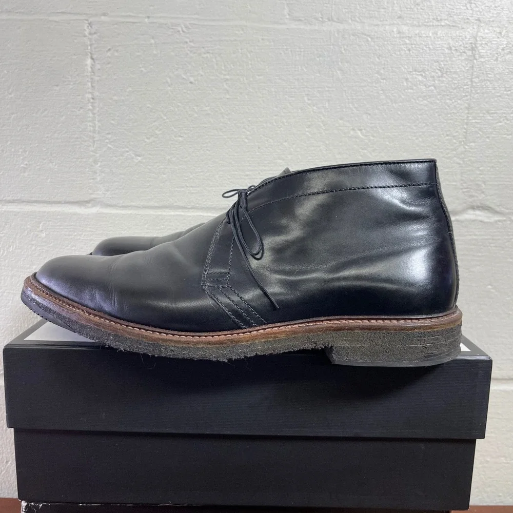 Alden Chukka Ankle Boots Black Leather Goodyear Welt Men's 13 B/D Made In USA